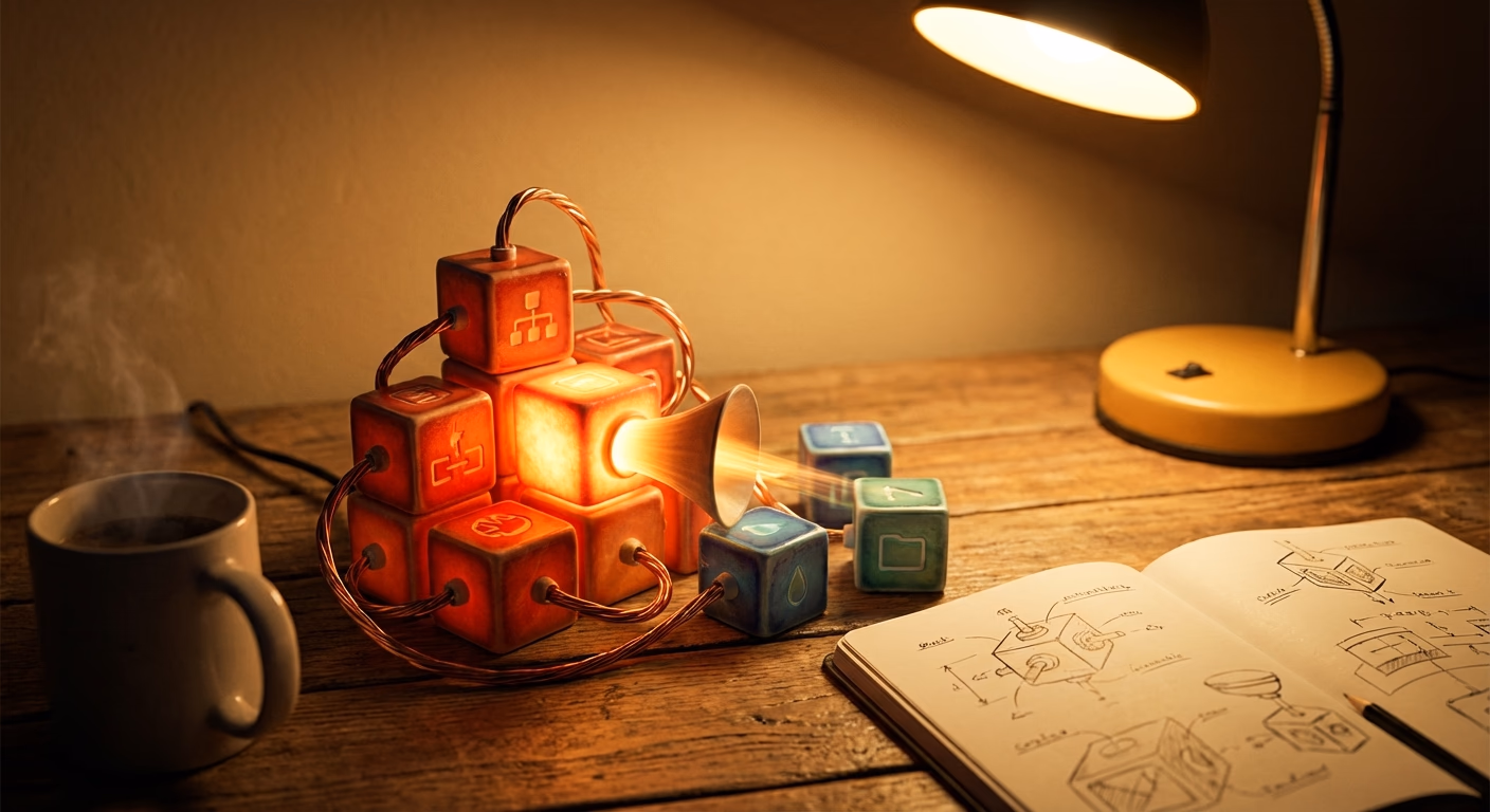 한 곳에만 불이 켜진 서버 랙 일러스트